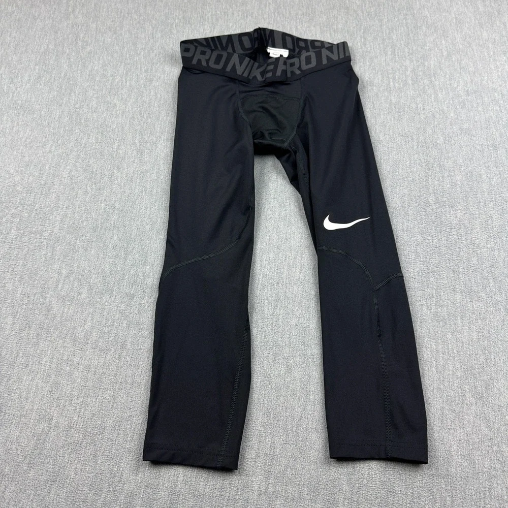 Nike Pro Compression‎ Tight Mens Small Black Training Athletic Gym 838055-010